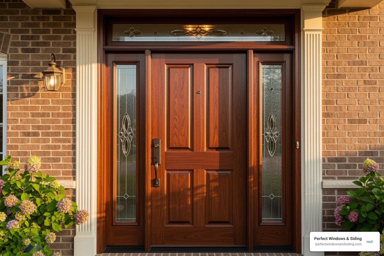custom entry doors with sidelights