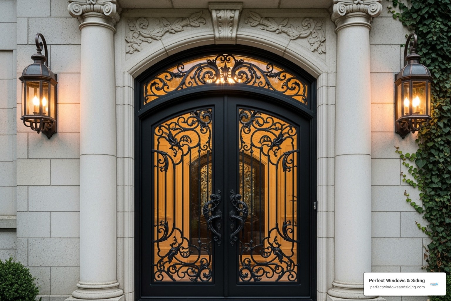 custom iron entry doors