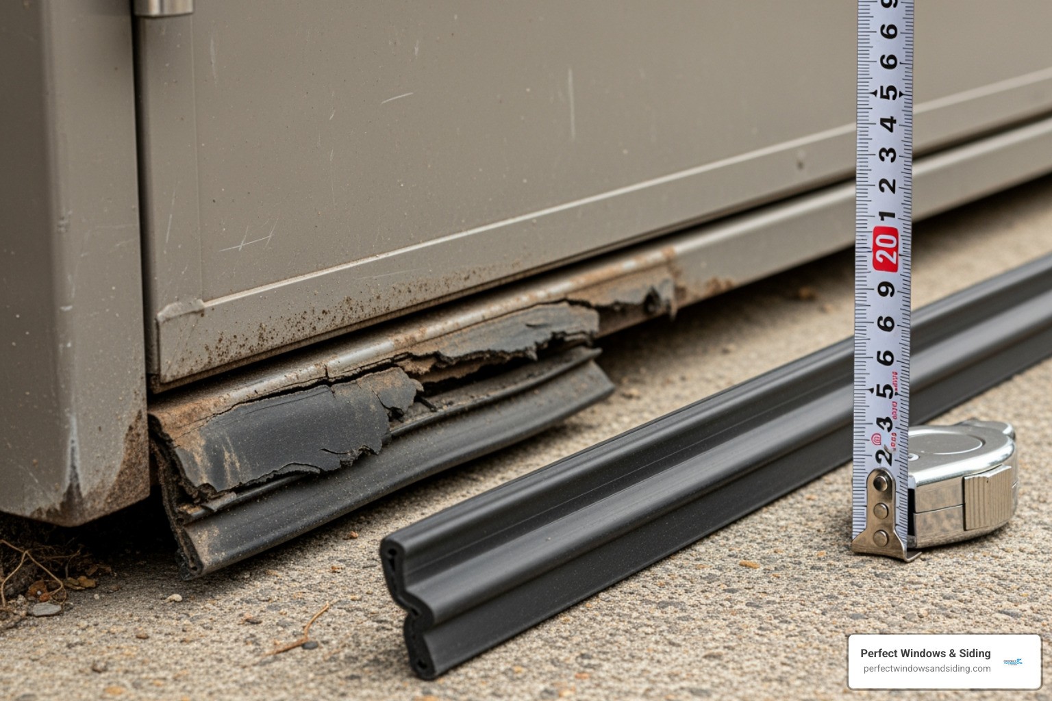 exterior metal door bottom seal replacement