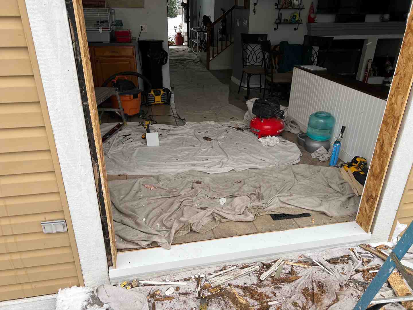 exterior door weather stripping installation