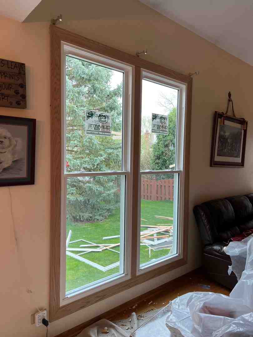 Custom double-hung wood windows