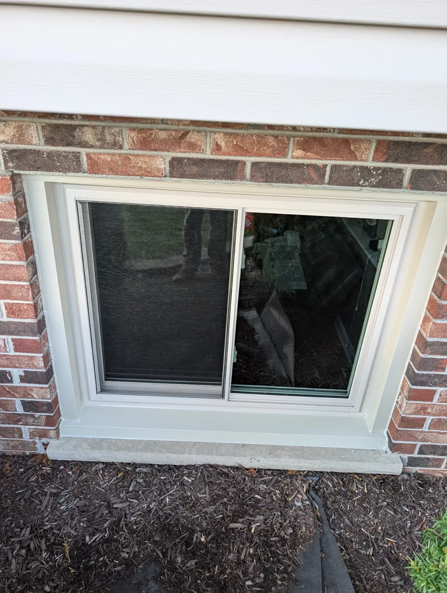 White-trimmed window detail at the Addison project